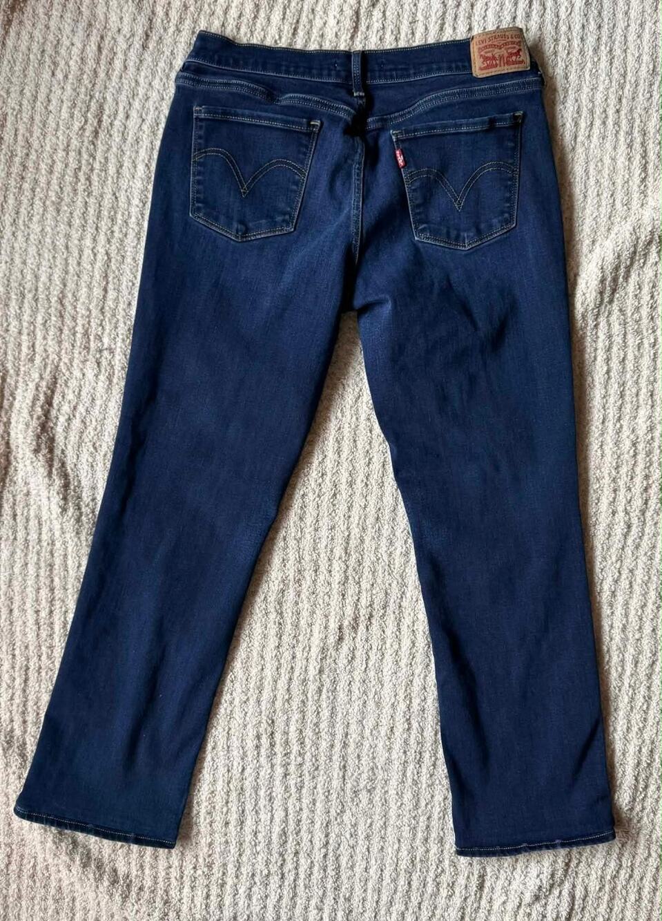 Levi’s 505 Straight Jeans Womens 29x32 Dark Wash Classic Fit Denim Pants